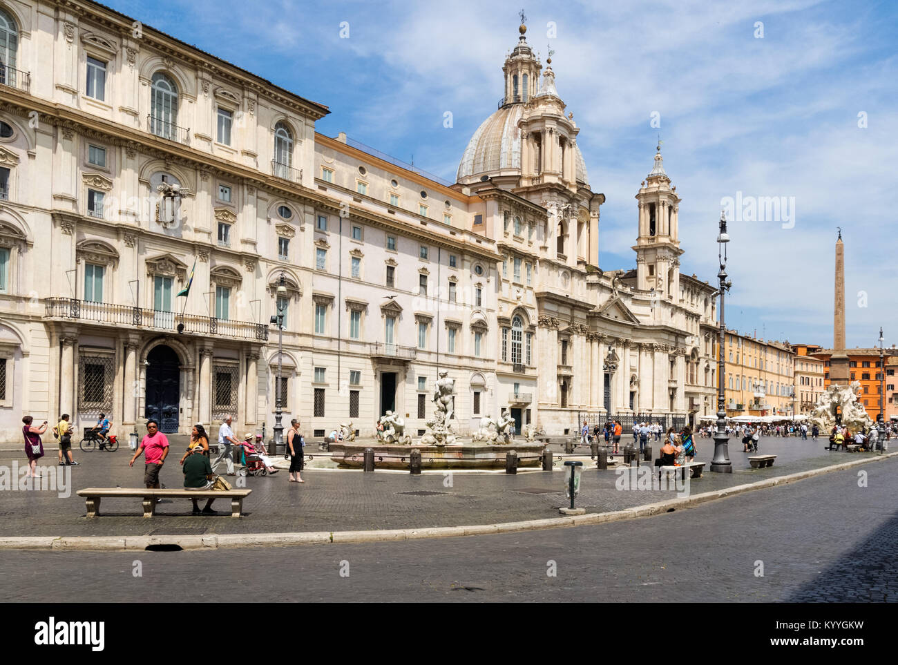 La place Navone à Rome, Italie Banque D'Images