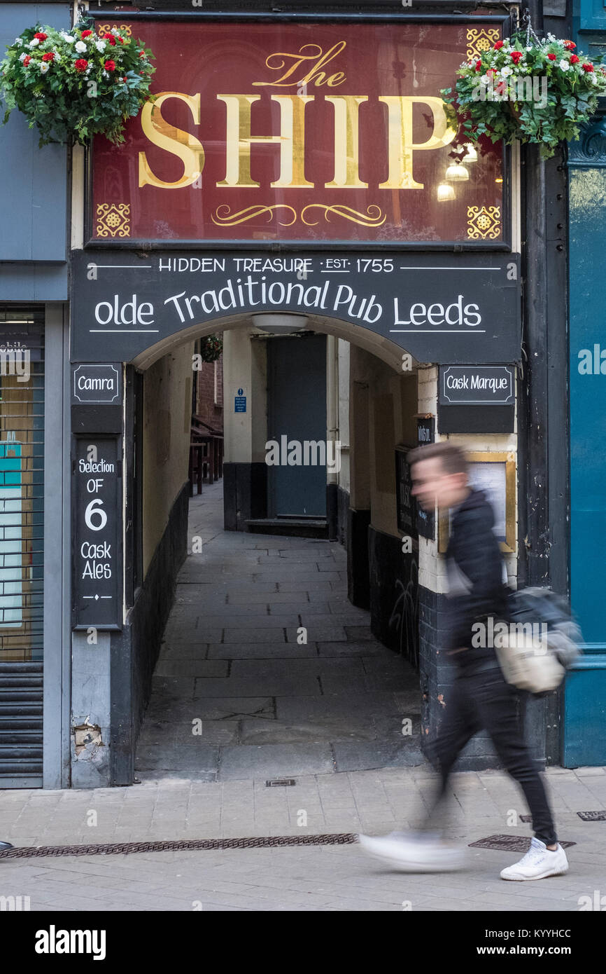 L'auberge de bateau, ancienne maison publique, Leeds, West Yorkshire, Royaume-Uni Banque D'Images