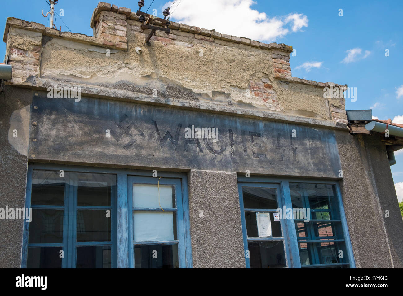 Le musée du camp de la Croix Rouge, Nis, Serbie, adopté par les Nazis pendant la Deuxième Guerre mondiale comme un camp de transit. Également connu sous le 12 février Camp. Banque D'Images
