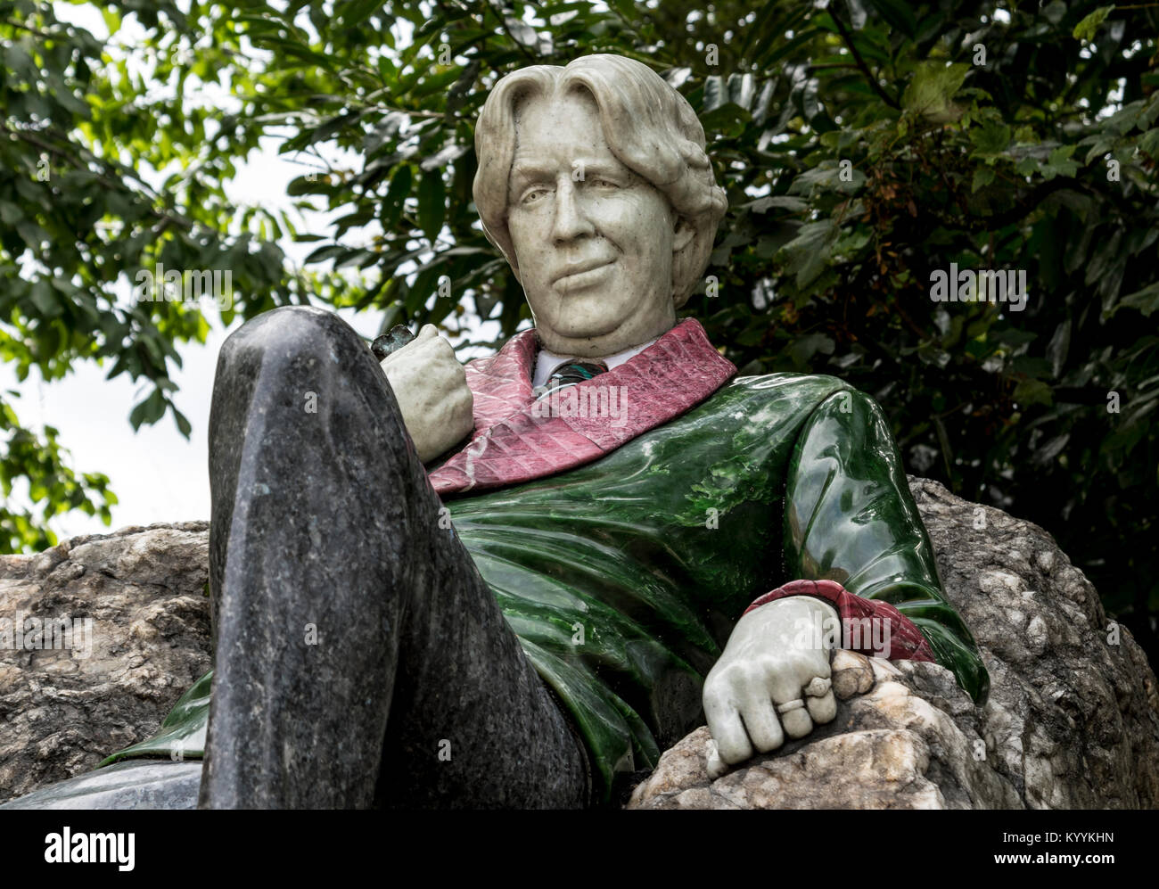 Oscar Wilde Merrion Square, Dublin Banque D'Images