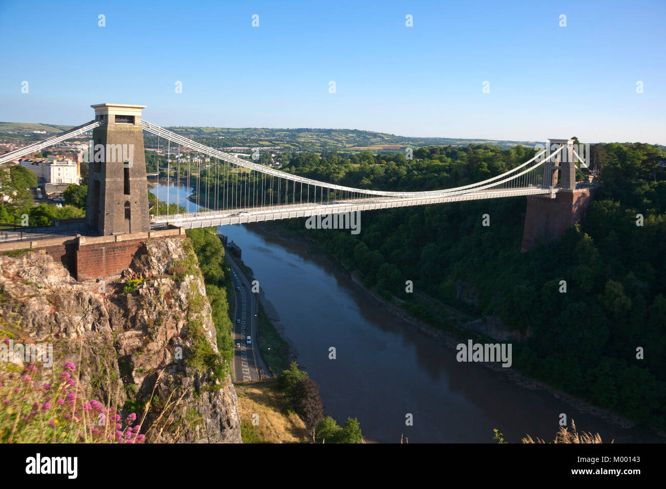 Monument Historique du pont suspendu de Clifton Clifton dans le domaine de la ville de Bristol, Royaume-Uni Banque D'Images