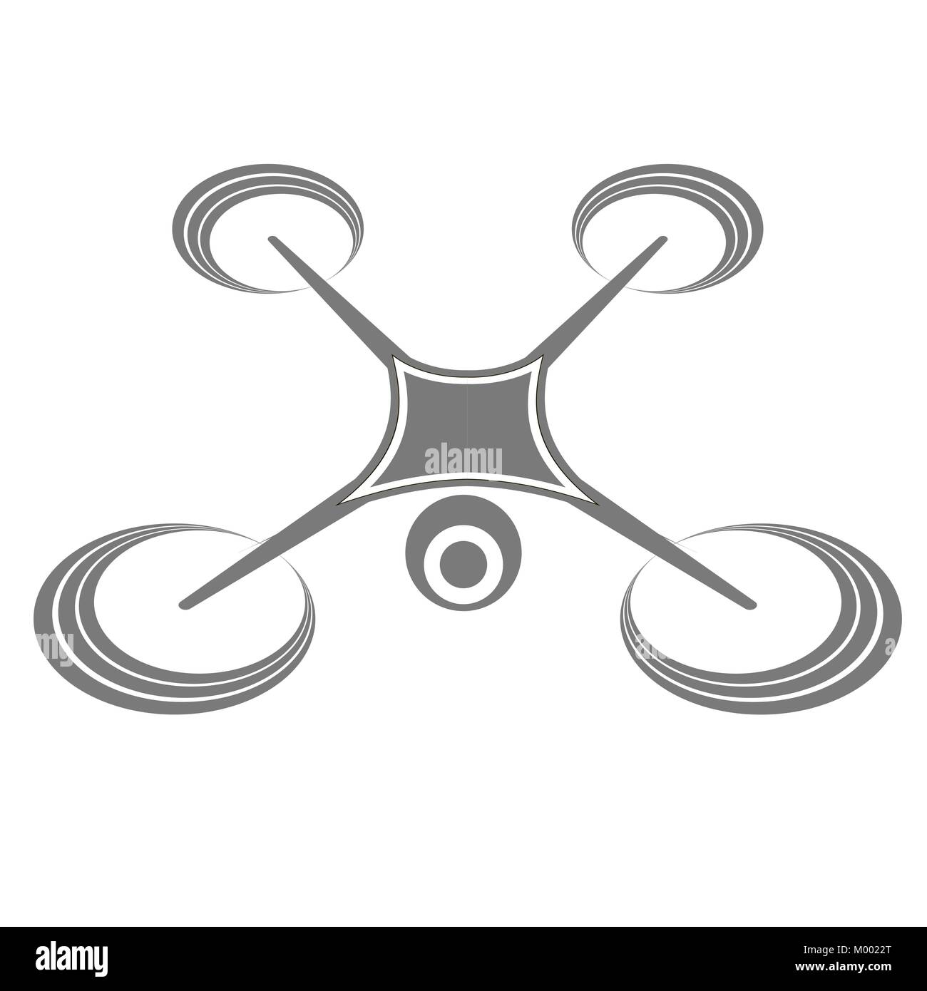 Air Photo et Vidéo l'icône de drones Illustration de Vecteur
