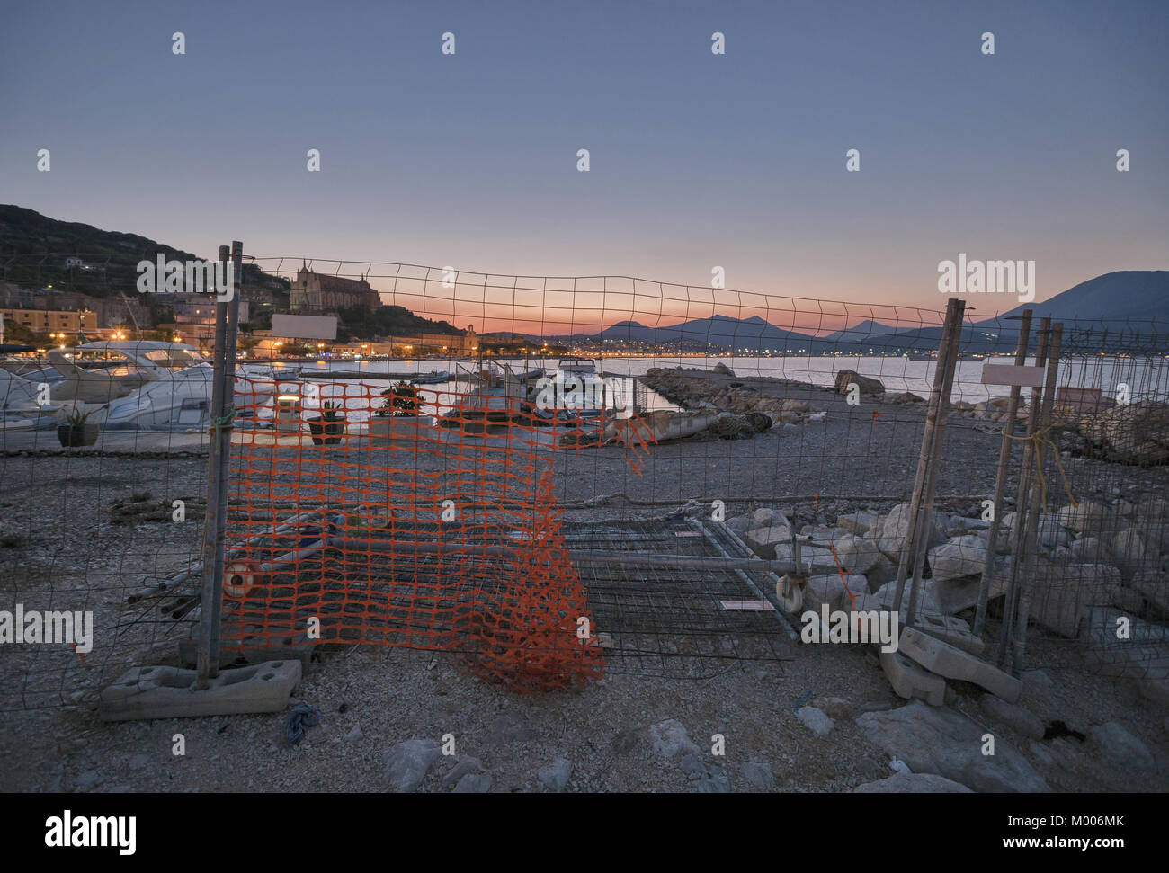 Vue sur le golfe de Gaeta en Italie Banque D'Images