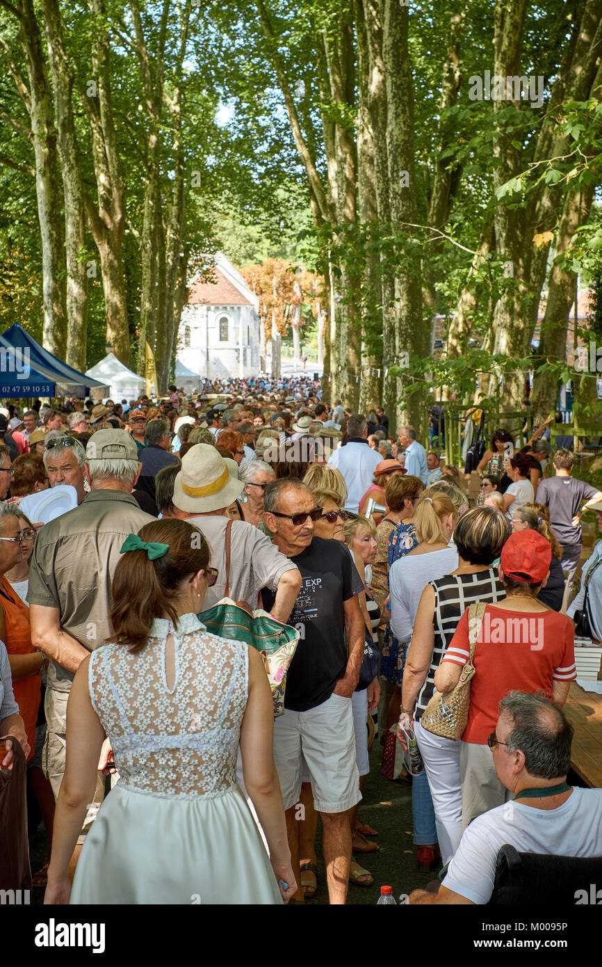 La foret des livres - le 22e festival annuel du livre et l'écrivain dans la vallée de la Loire Chanceaux-près-Loches près de Loches France - 27 août 2017 Banque D'Images