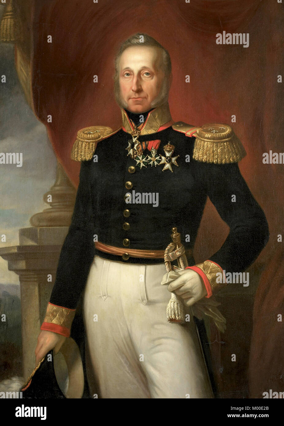 Dominique Jacques de Eerens (1781 - 1840) Le major général et homme politique néerlandais Banque D'Images