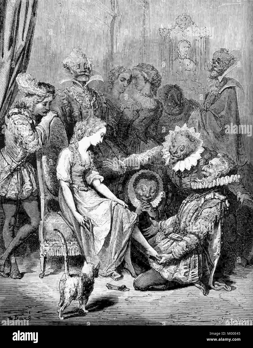 Ou Cendrillon Cendrillon par Gustave Doré Banque D'Images