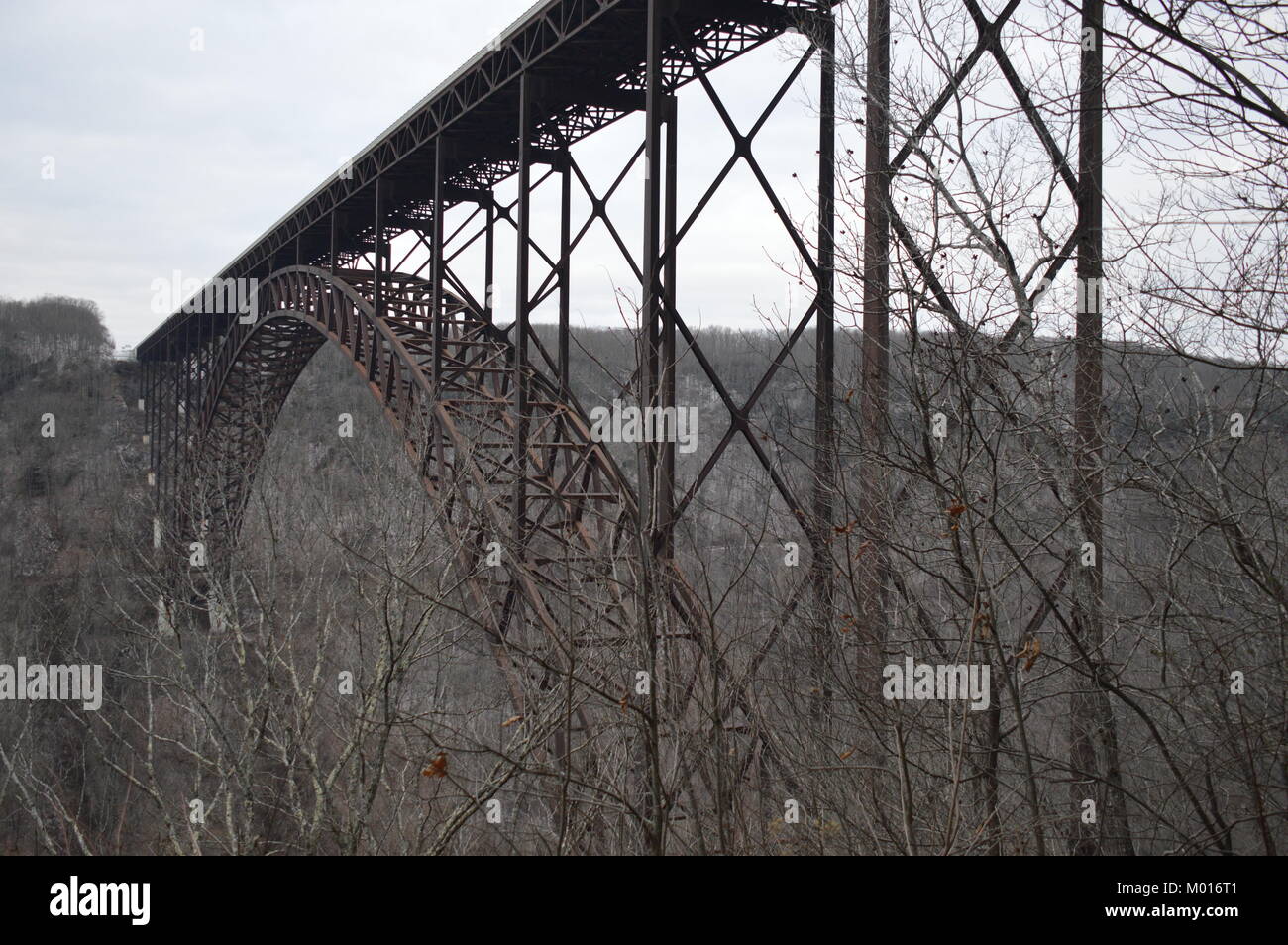 Une photo de la new river gorge bridge Banque D'Images