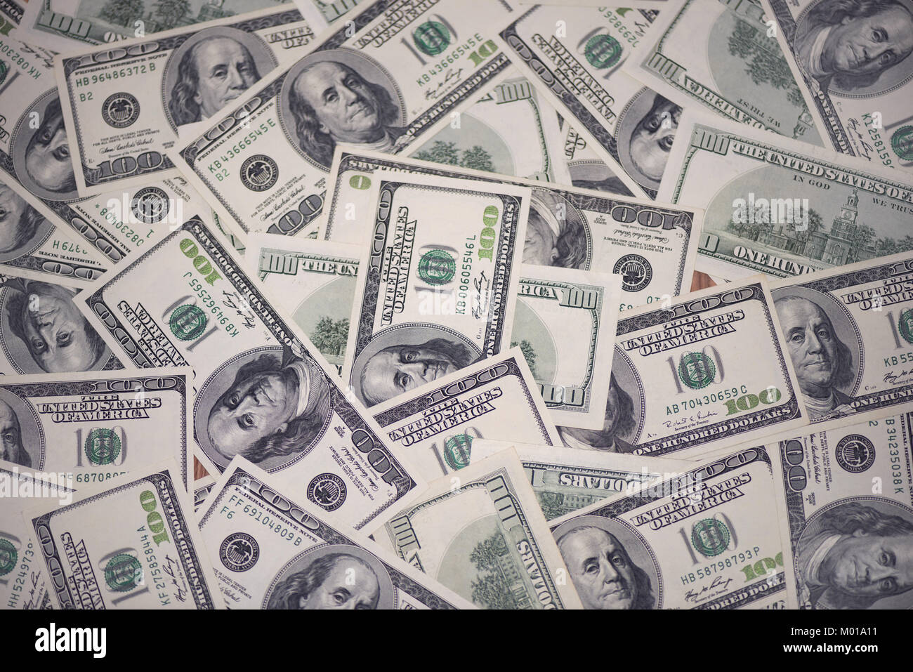 100 US dollars en billets en euros (ancien modèle) Banque D'Images