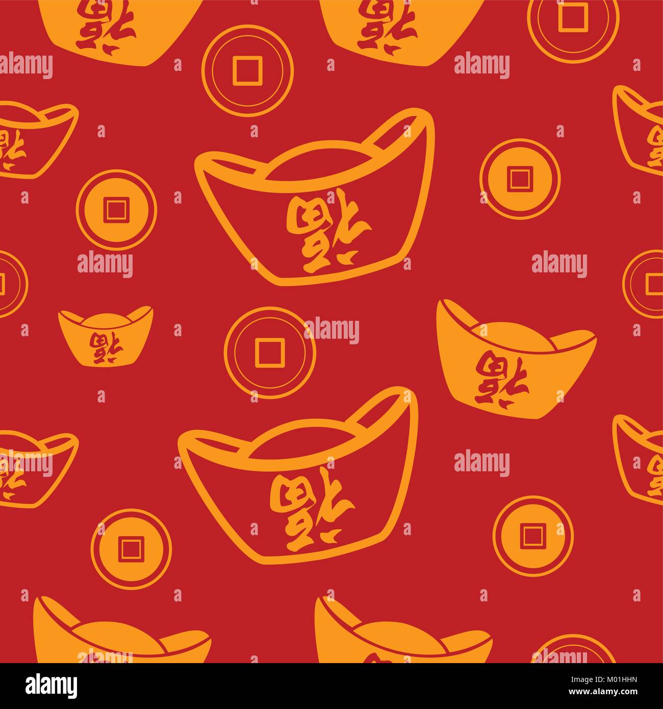 Un vecteur illustration de Nouvel An Chinois Fond d'impression de fond transparent Illustration de Vecteur