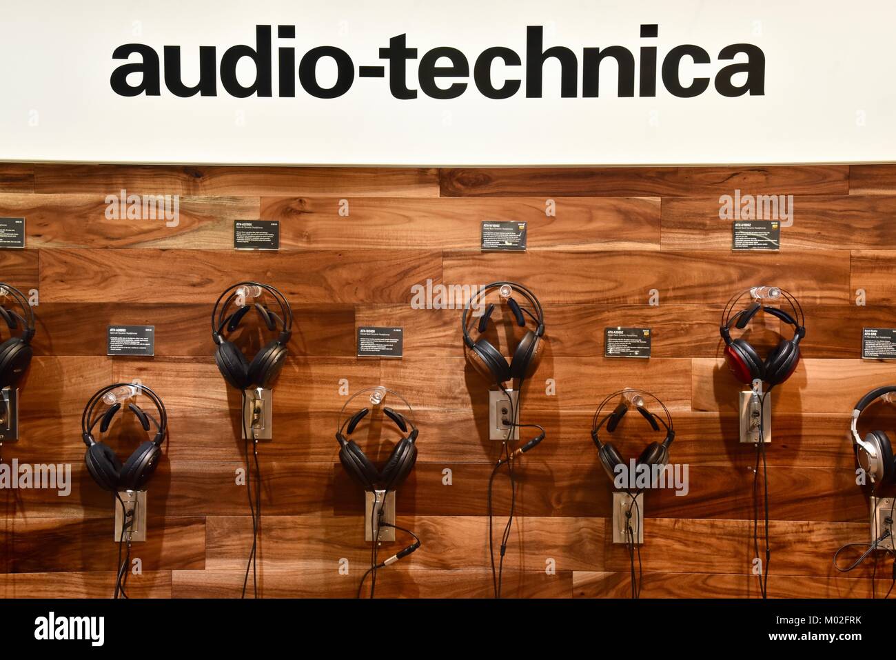 Casque Audio-Technica au stand au CES (Consumer Electronics Show), la plus  grande exposition mondiale, à Las Vegas, N Photo Stock - Alamy