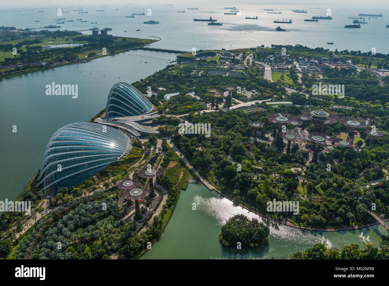 Gardens by the bay, Marina Bay, Singapour Banque D'Images