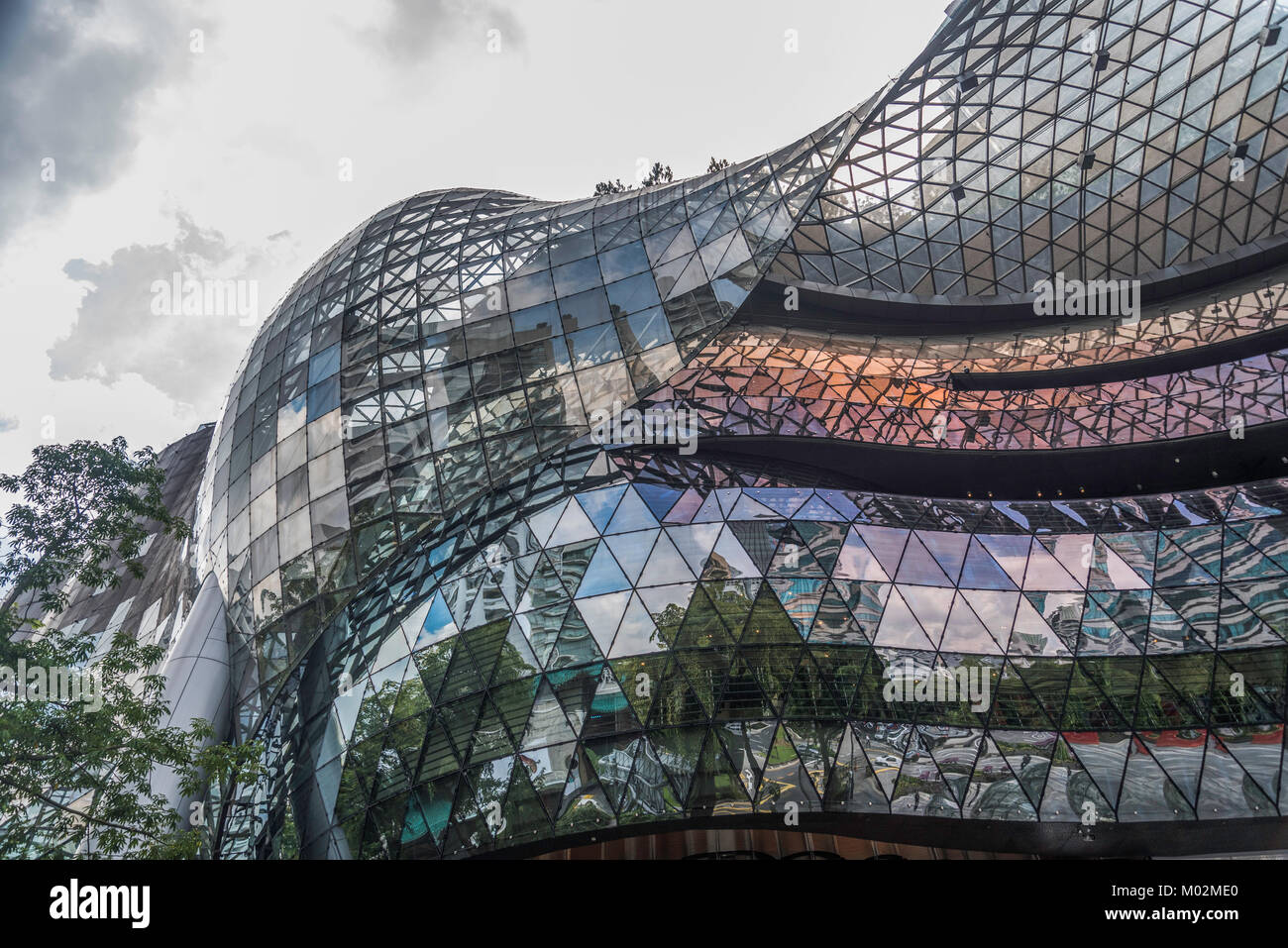 Architecture sur Orchard Street, Singapour Banque D'Images