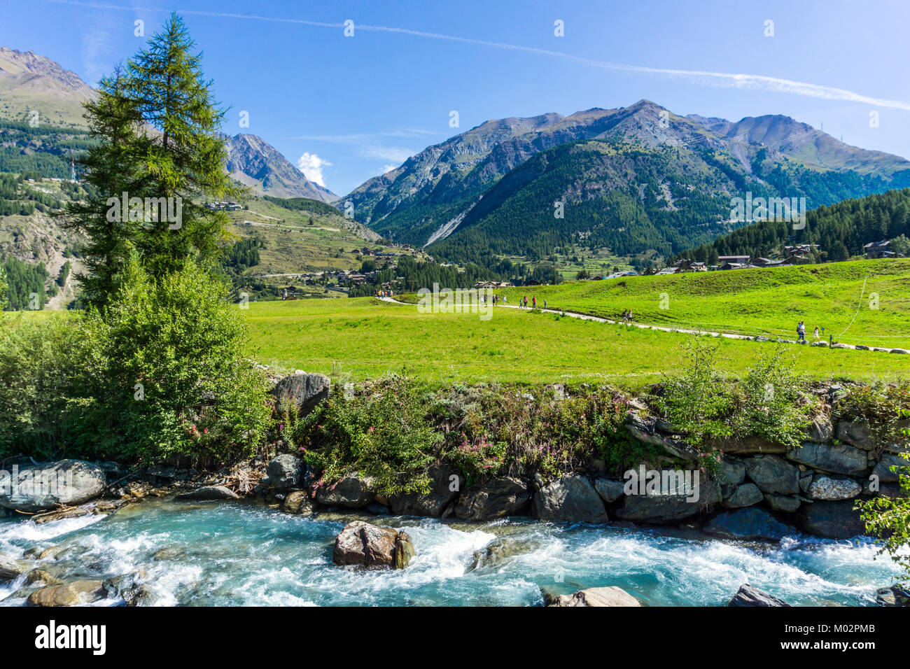 Vallée d'aoste,Italie,Valnontey Banque D'Images