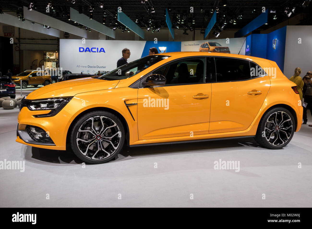 Bruxelles - 10/01/2018 : Renault Sport MEGANE R.S. location de vedette à l'Automobile de Bruxelles. Banque D'Images