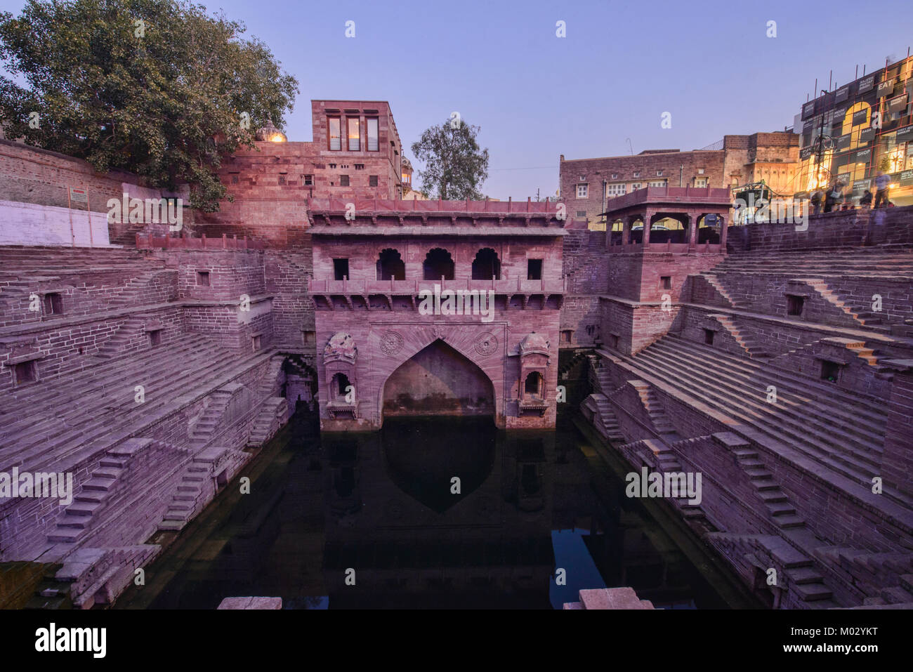 Le Tunwarji Jhalara Ka Ka ji Toor (Jhalra) cage, Jodhpur, Inde Banque D'Images