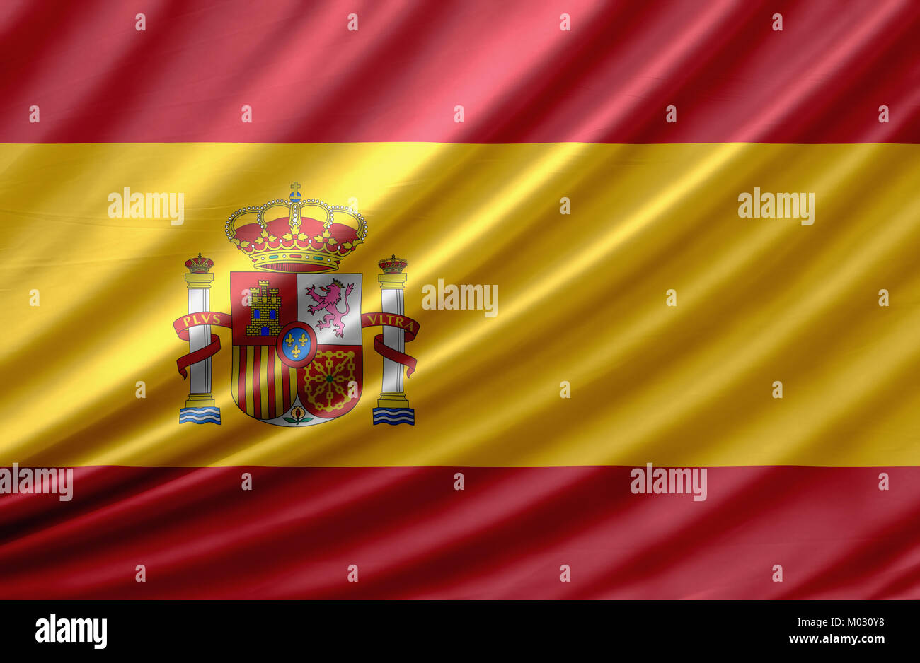 Espagne waving flag Banque D'Images