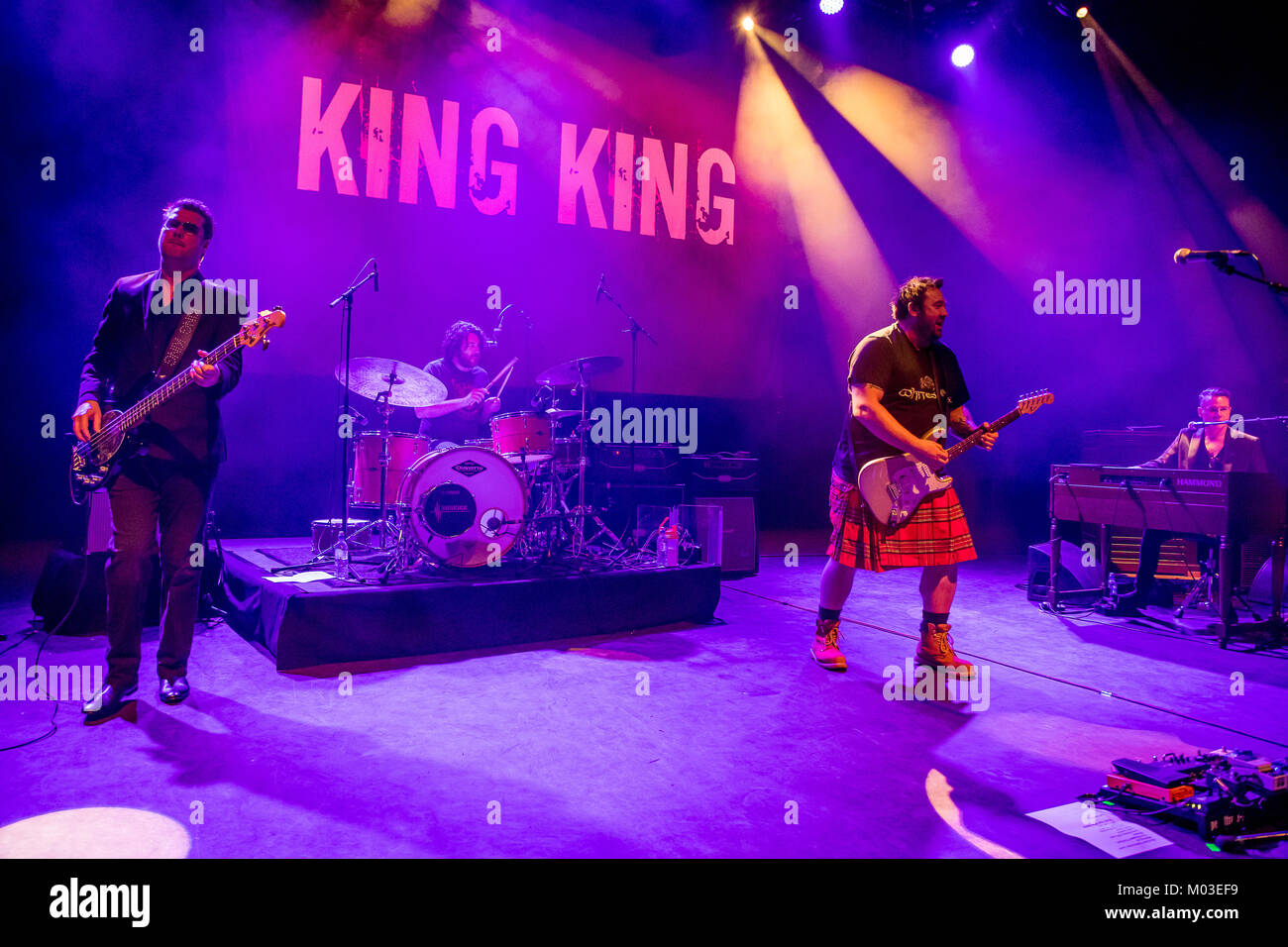 Le groupe de blues et rock King King a commencé leur mois de longue tournée à travers le Royaume-Uni, les Pays-Bas et l'Allemagne à l'O2 Shepherd's Bush Empire. Banque D'Images
