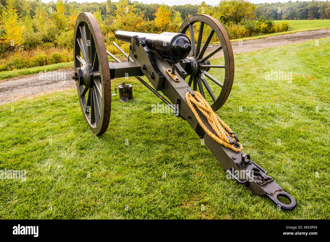 La guerre civile des camps et re-enactment   Medway, Massachusetts, USA Banque D'Images