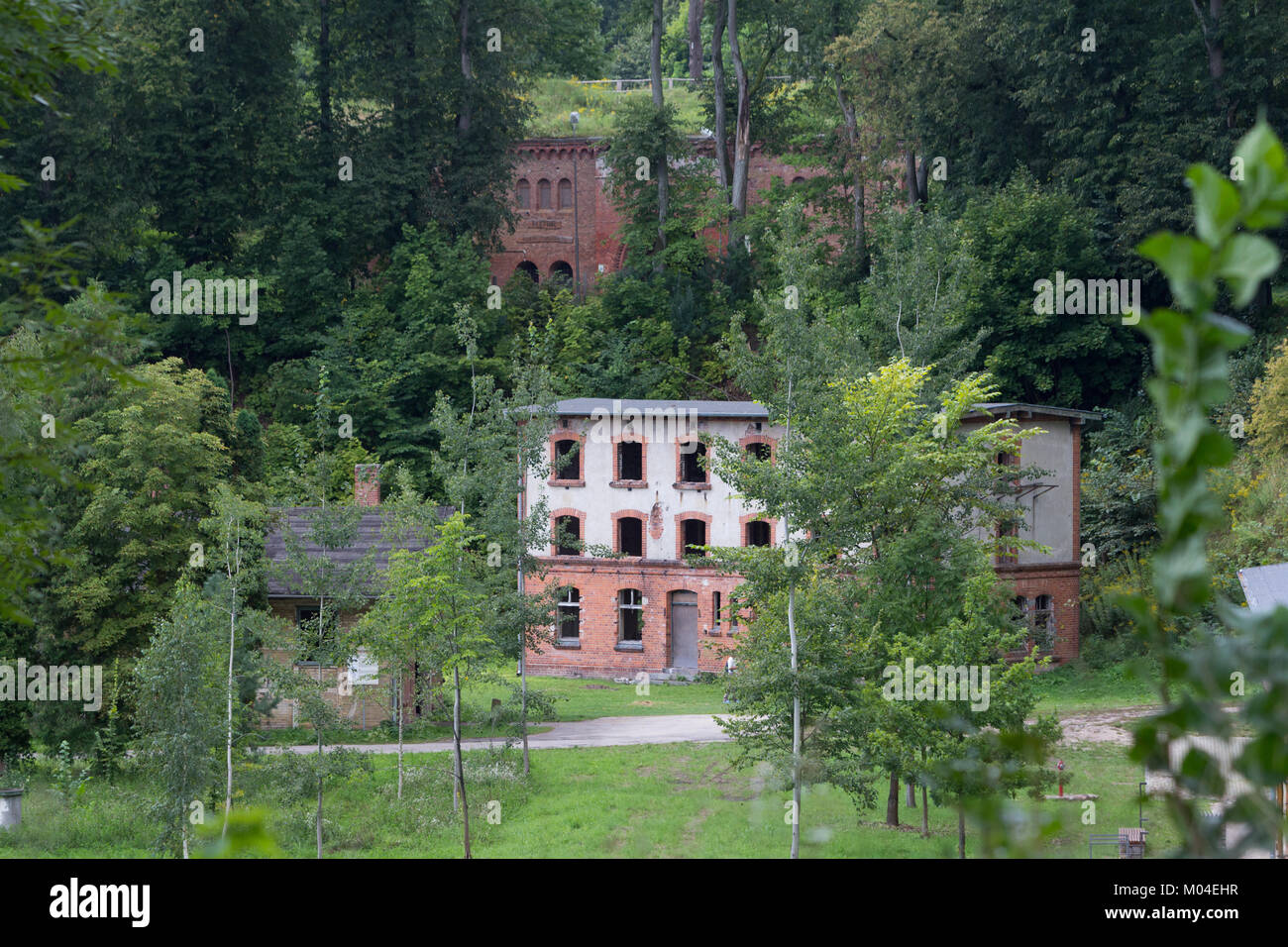 Forteresse Boyen est une ancienne forteresse prussienne situé dans la partie ouest de Gizycko, dans le nord-est de la Pologne, Voïvodie Warmian-Masurian. Banque D'Images