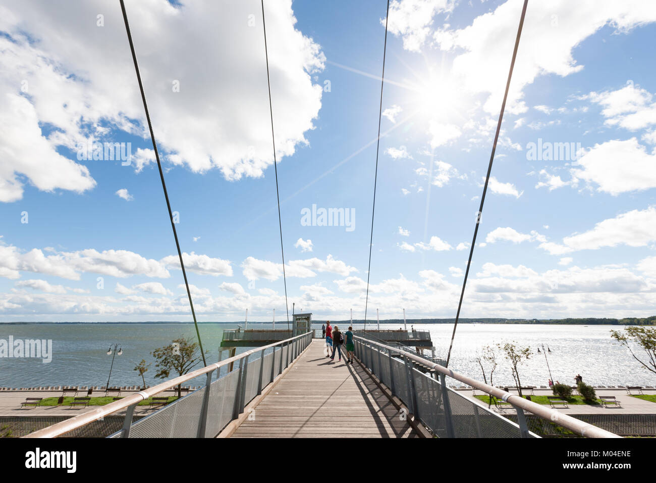 La Mazurie, Gizycko, Big Lake District en Pologne Banque D'Images