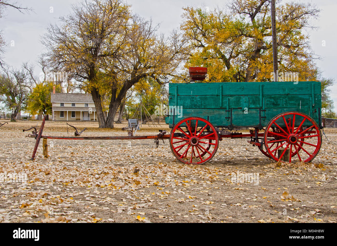 Boggsville était une petite communauté a commencé en 1862 juste à côté de la Santa Fe Trail. Installés le long de la confluence de l'Arkansas et le purgatoire des rivières, il Banque D'Images