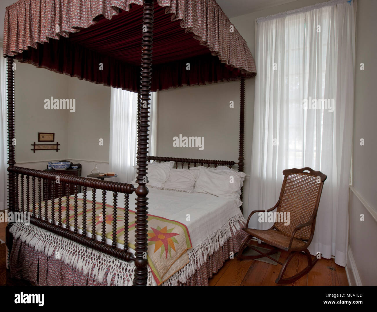 Jefferson Davis Bed Banque D'Images