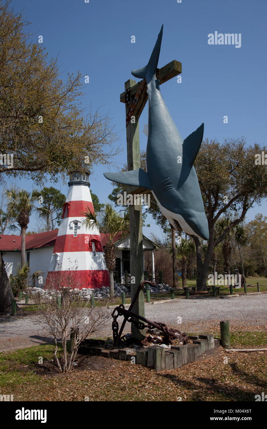 Phare de requins et de suspension Banque D'Images