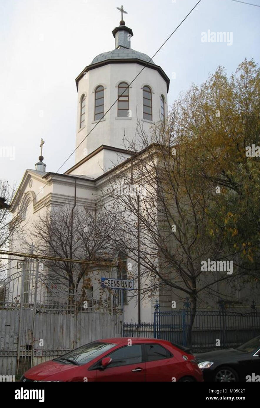 L'église bulgare de Galati, en Roumanie, est un monument architectural et culturel. Cette église témoigne de la présence de la communauté bulgare en Roumanie et de son héritage religieux. Banque D'Images