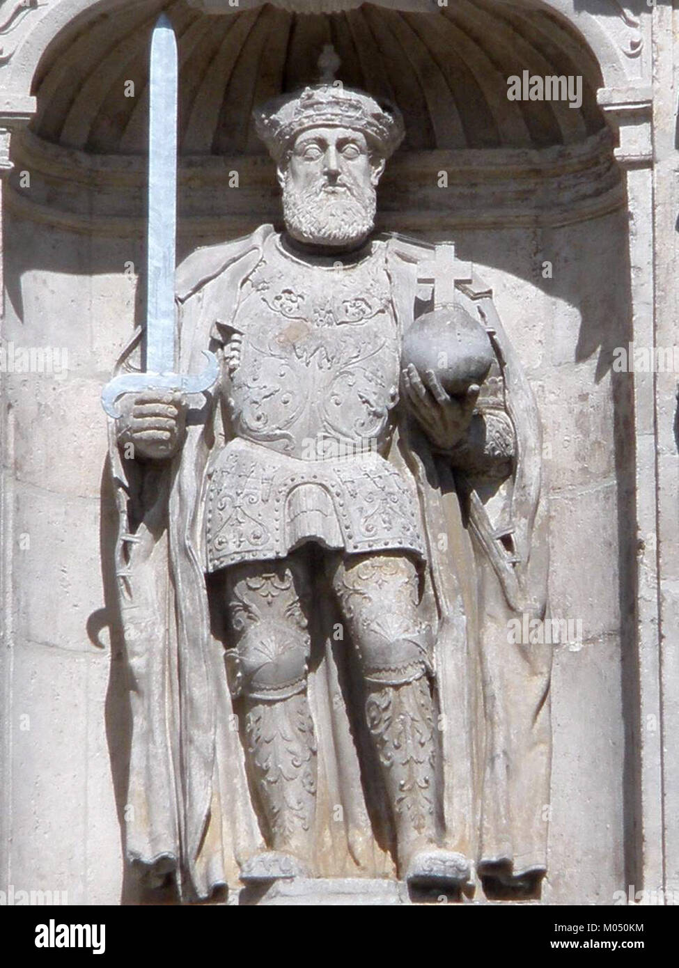 Burgos - Arco de Santa Maria - Nolia V Rom. =Carlos I 03 Banque D'Images