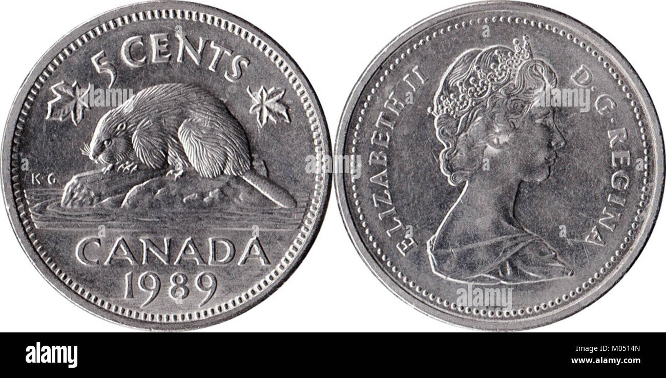 Canada 0,05 $ 1989 Banque D'Images