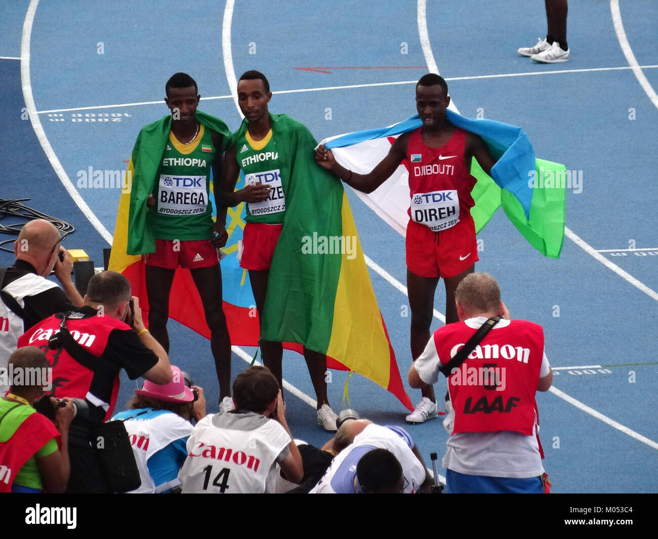 Bydgoszcz 2016 Championnats du Monde U20 Championships, 5000 m12 23-07-2016 finale hommes Banque D'Images