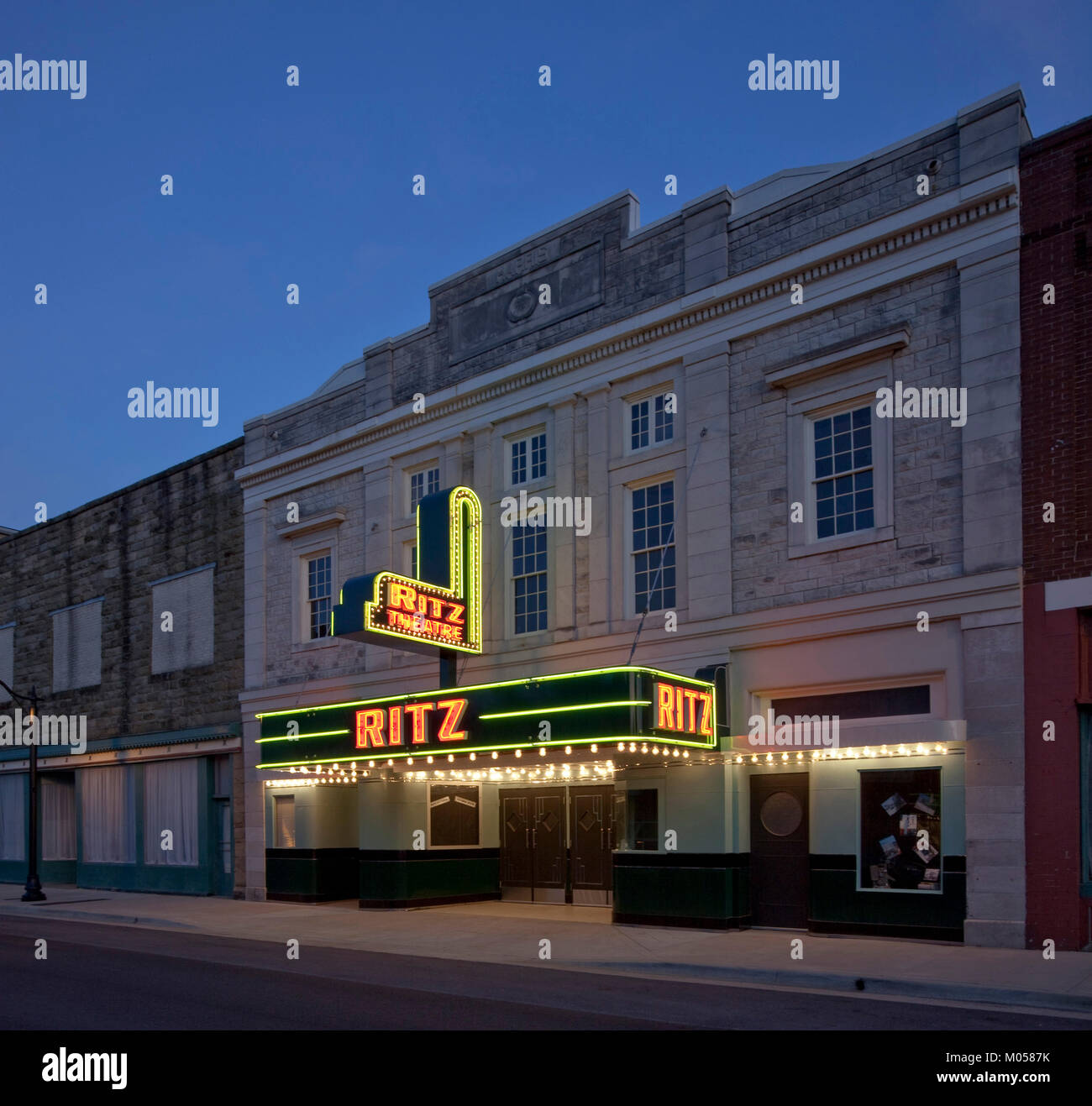 Ritz Theatre silent film cinéma Banque D'Images