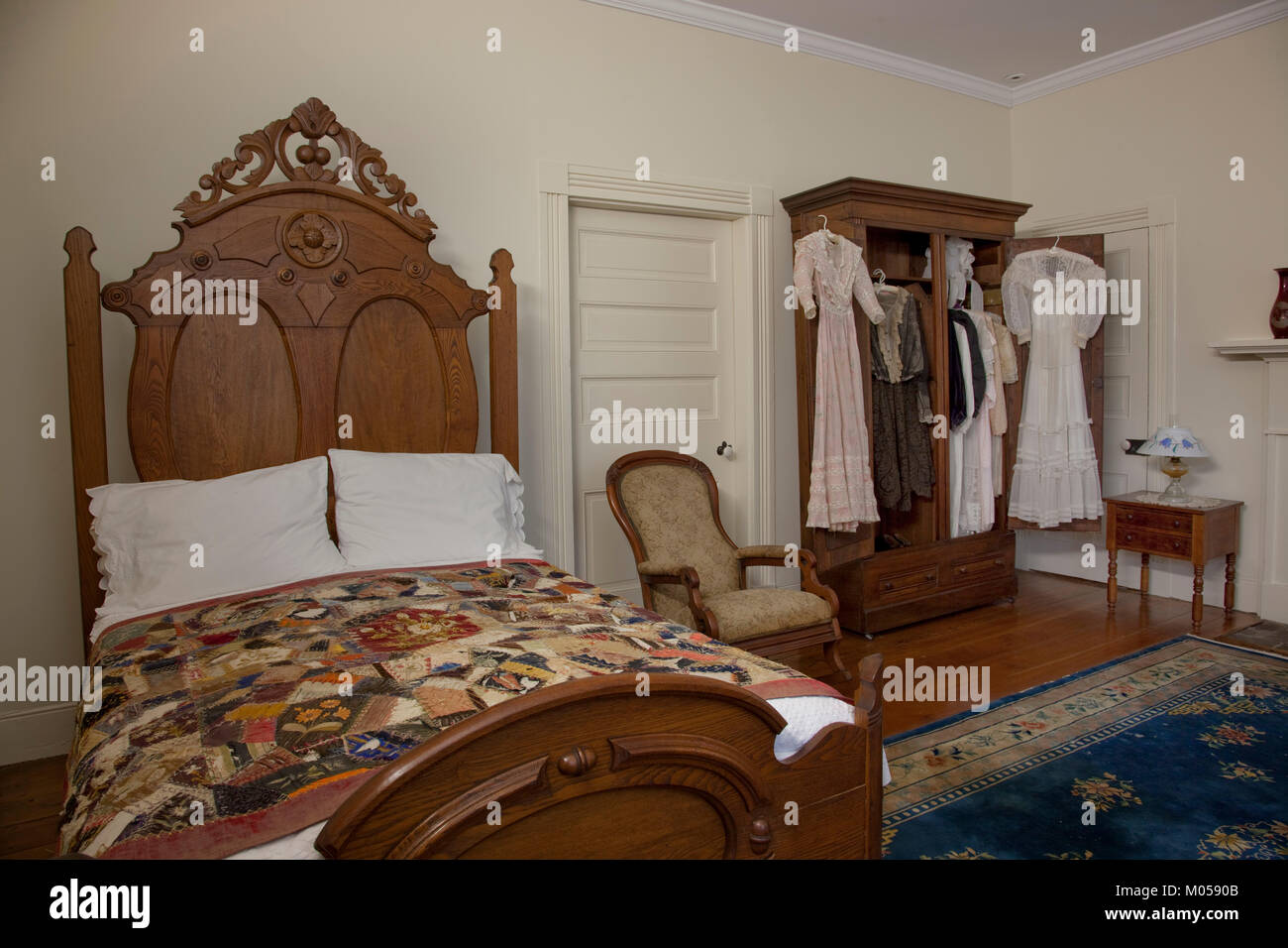 Intérieur de la maison où Helen Keller a grandi Banque D'Images