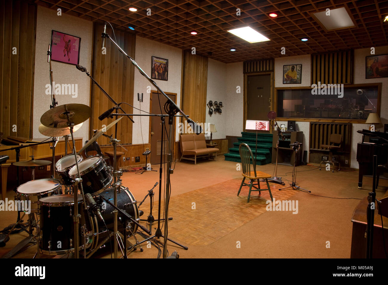 La renommée des studios d'enregistrement, Muscle Shoals, Alabama Banque D'Images