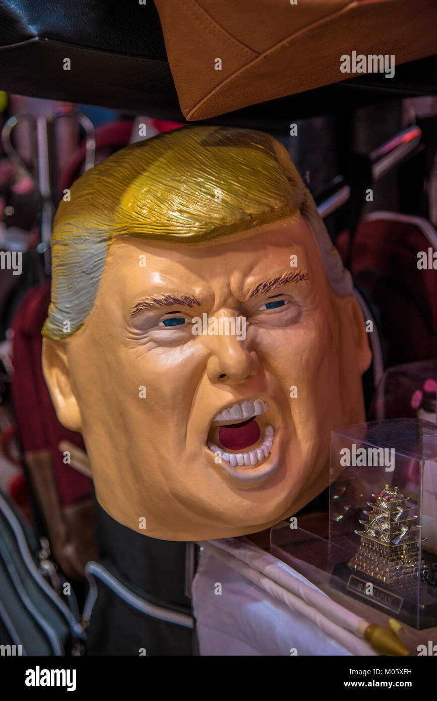 Masque de Donald Trump Banque D'Images