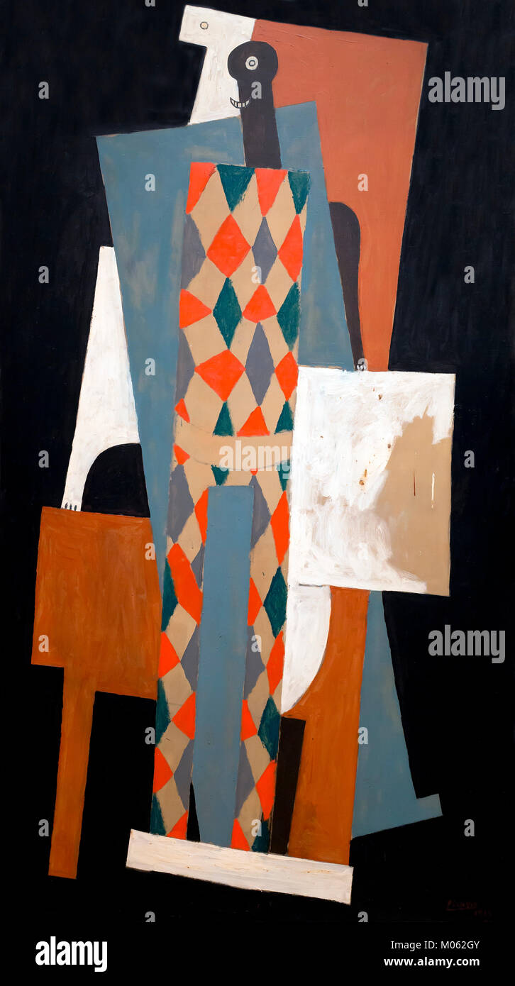 Arlequin, Pablo Picasso, 1915, Banque D'Images