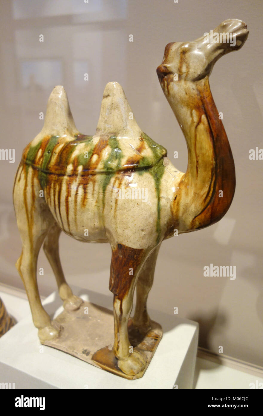 Camel, Chine, Dynastie Tang, 618-906 après J.-C., terre cuite vernissée - Chazen Museum of Art - DSC01629 Banque D'Images