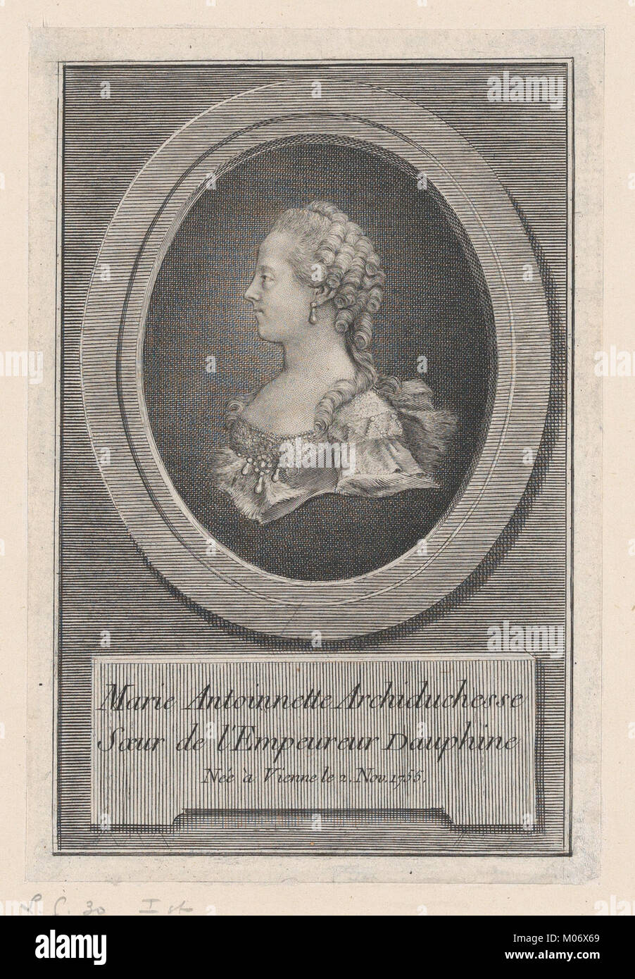 Marie Antoinette, La Princesse a rencontré DP874412 Banque D'Images