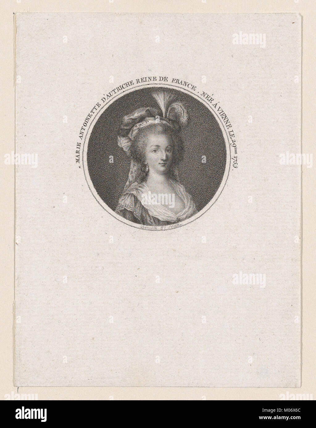 Marie Antoinette d'Autriche, reine de France RENCONTRÉ DP874411 Banque D'Images