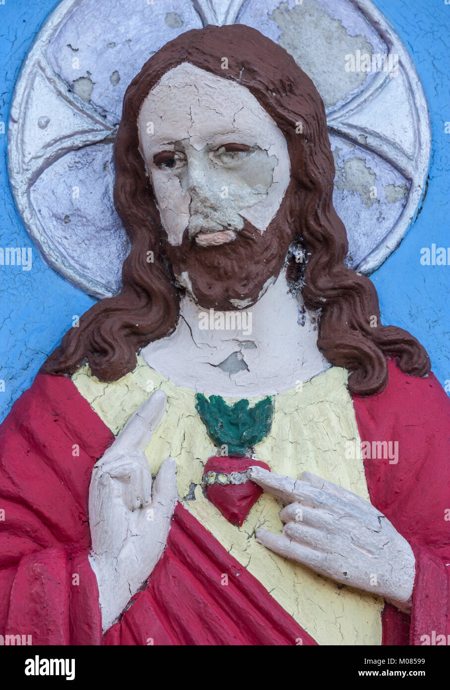 Jésus Christ sacré coeur Banque D'Images