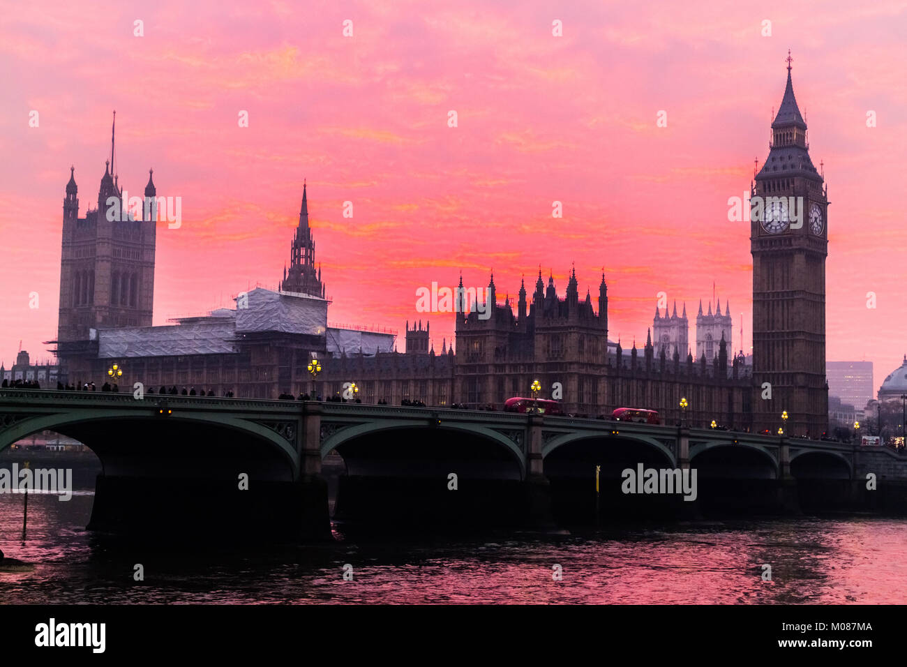 Big Ben, les Maisons du Parlement Banque D'Images