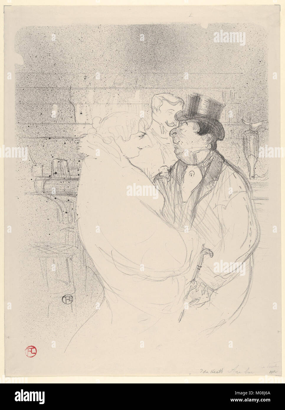 Ce portrait d’Ida Heath au bar capture la femme dans un moment d’action en justice. L'image fait partie de la collection MET, mettant en valeur la représentation historique des femmes dans la loi. Banque D'Images