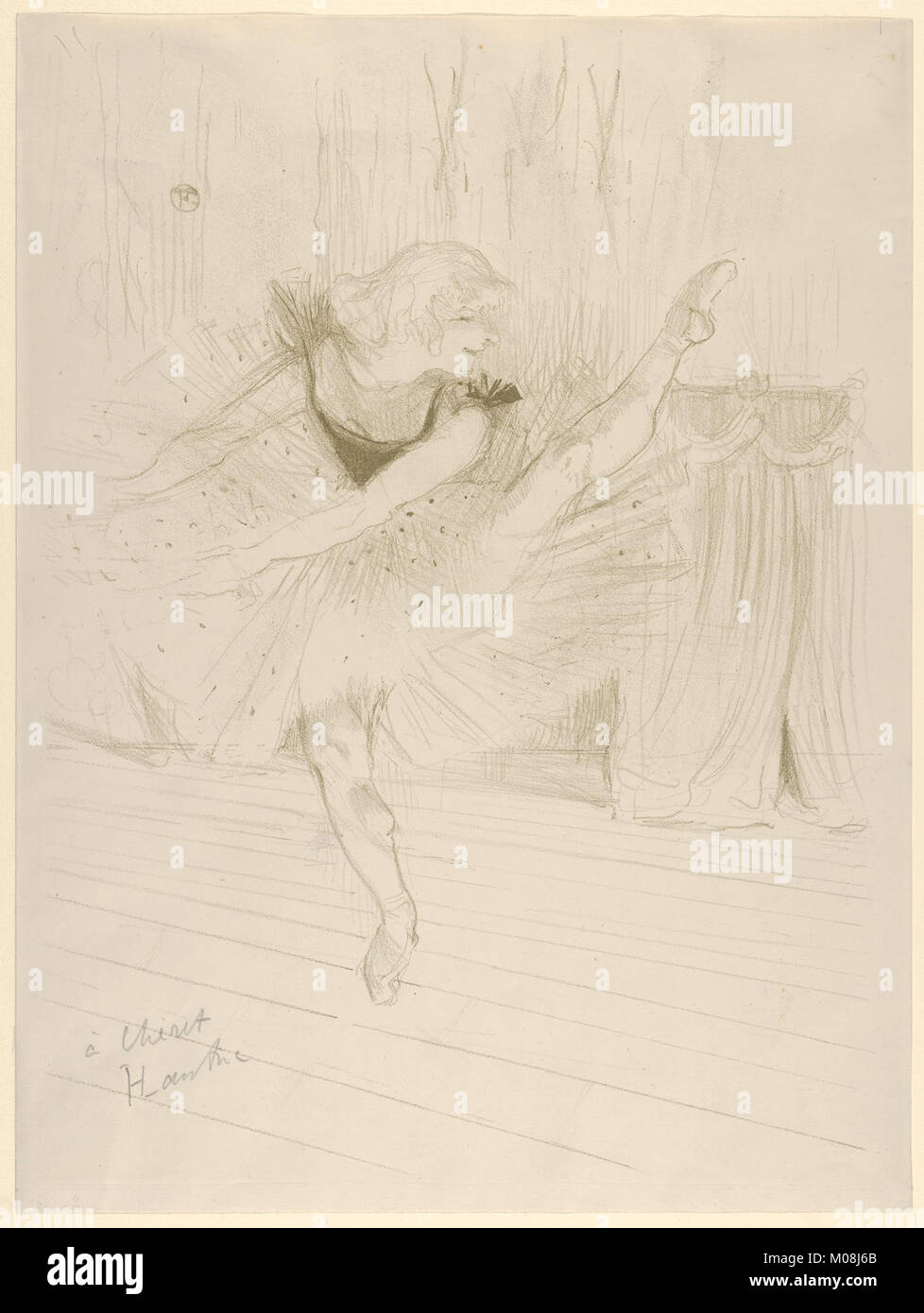 Un portrait de Miss Ida Heath, une danseuse anglaise, capturé dans cette œuvre reflétant sa contribution aux arts et son rôle dans le monde de la performance à son époque. Banque D'Images