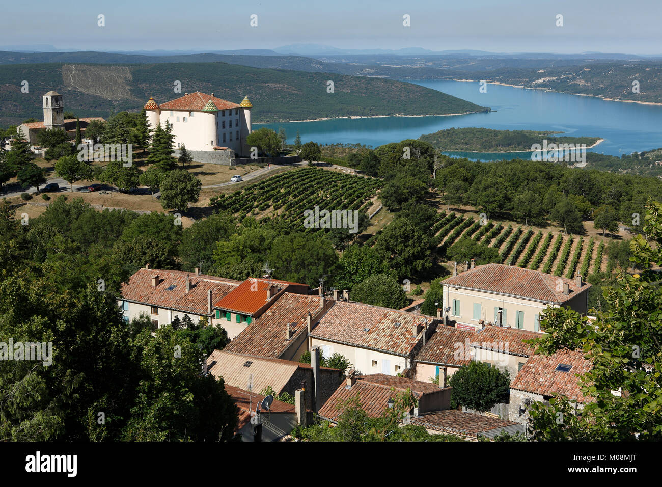 Aiguines, Le Verdon, les Gorges du Verdon, Alpes de Haute-Provence, France Banque D'Images