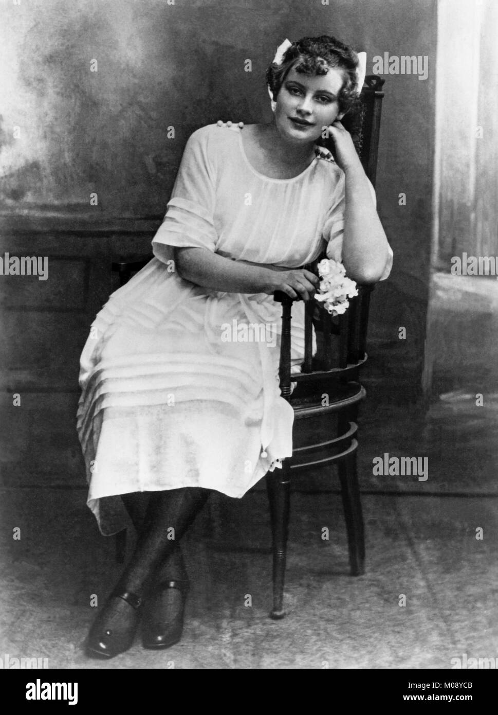 GRETA GARBO actrice 1920 Swedish-America quand elle a été confirmé Banque D'Images