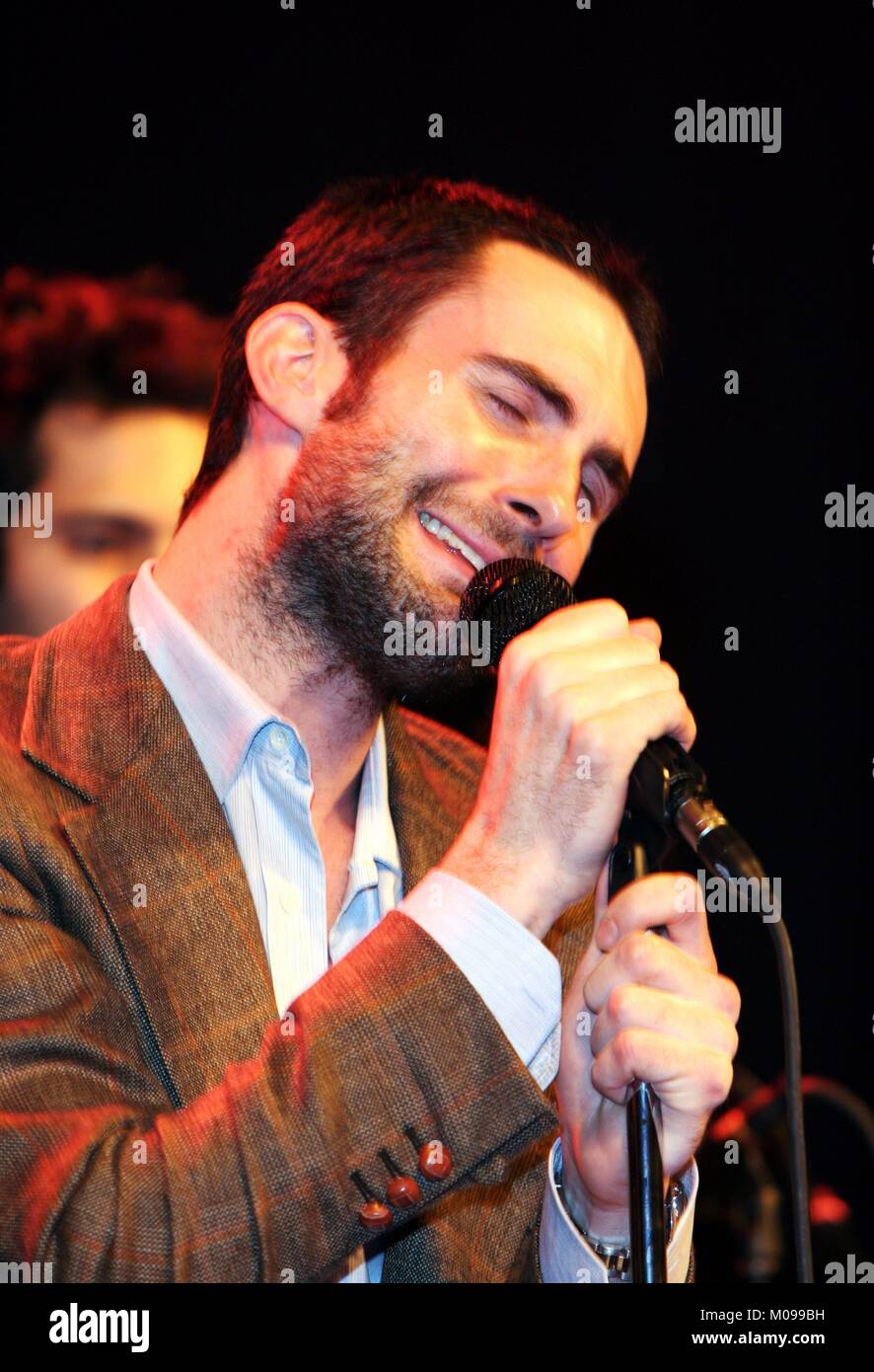 Maroon 5 Maroon 5 bande nommé aux Grammy Awards effectuer lors d'une conférence de presse annonçant la Honda Civic Tour 2005. illustré : Maroon 5 poser pour des photos. Hollywood, CA. 27 janvier 2005 © RTBJ/ MediaPunch Banque D'Images