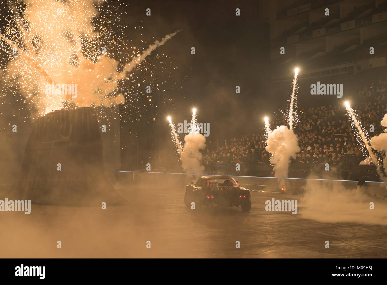 Londres, Royaume-Uni. 19 Jan, 2018. Vivre l'action à la première mondiale de Fast & Furious Live à l'O2 Arena de Londres, Angleterre, le 19 janvier 2018. Crédit : Jason Richardson/Alamy Live News Banque D'Images