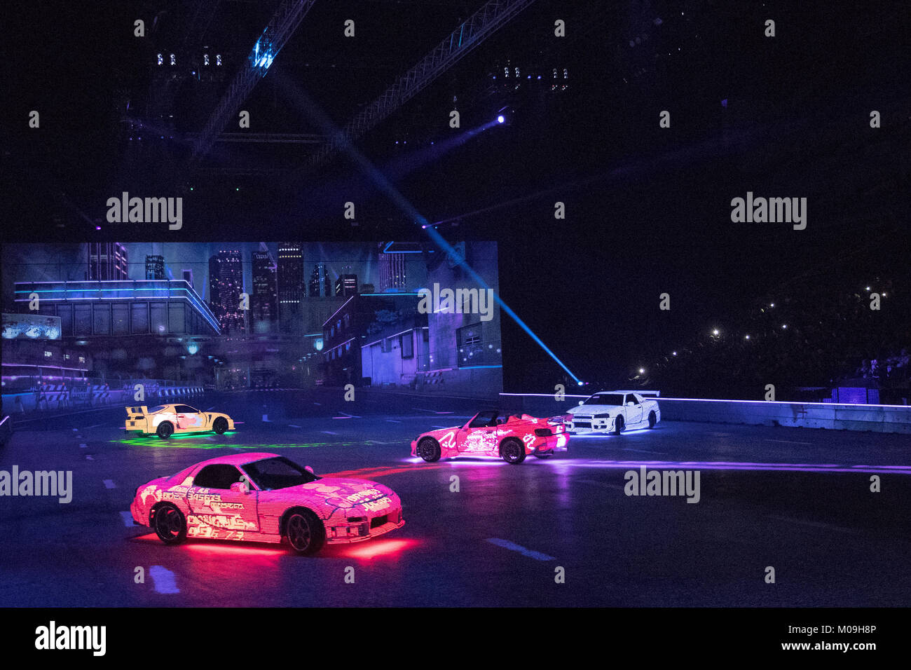 Londres, Royaume-Uni. 19 Jan, 2018. Vivre l'action à la première mondiale de Fast & Furious Live à l'O2 Arena de Londres, Angleterre, le 19 janvier 2018. Crédit : Jason Richardson/Alamy Live News Banque D'Images