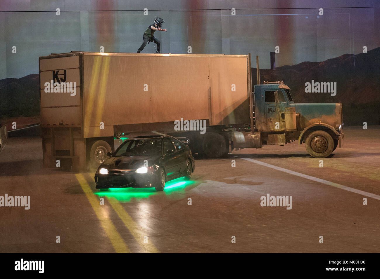 Londres, Royaume-Uni. 19 Jan, 2018. Vivre l'action à la première mondiale de Fast & Furious Live à l'O2 Arena de Londres, Angleterre, le 19 janvier 2018. Crédit : Jason Richardson/Alamy Live News Banque D'Images