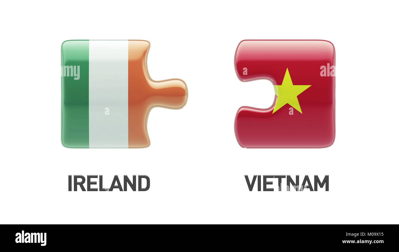 Irlande Vietnam Concept Puzzle haute résolution Banque D'Images